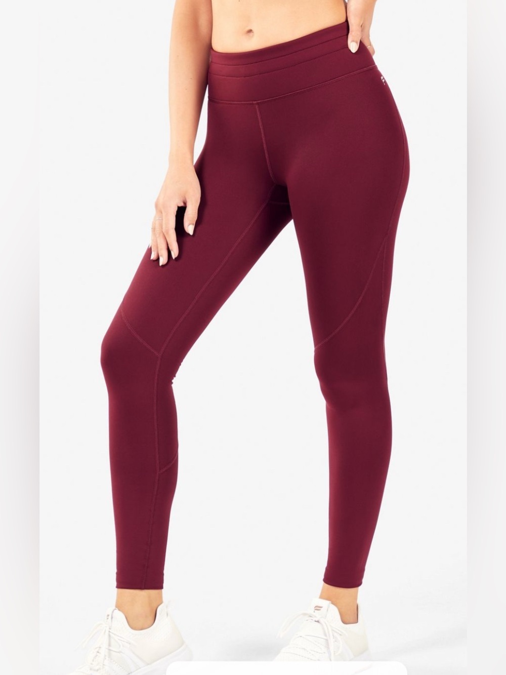 FABLETICS  Mid-Rise Cold Weather Legging Maroon bottoms Size XS burgundy pant